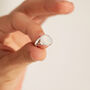 Personalised Silver Fingerprint Classic Signet Ring, thumbnail 3 of 8