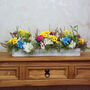 Grandad's Spingtime Allotment | Table Runner Faux Flower Arrangement, thumbnail 1 of 4