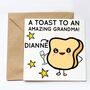 Personalised A Toast To An Amazing Grandma Card, thumbnail 1 of 2