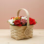 Soap Flower Bath Bomb Gift Set In Wicker Gift Basket, thumbnail 1 of 6