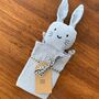 Personalised Organic Cotton Easter Bunny Baby Comforter, thumbnail 9 of 12