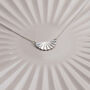 Sterling Silver Fan Necklace, thumbnail 2 of 4