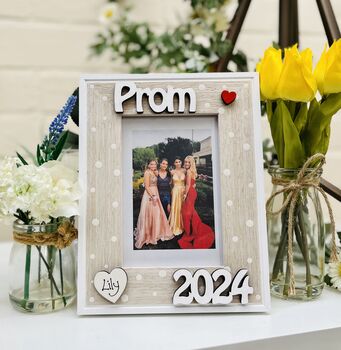 Personalised Prom Gift Photo Frame School 2024, 3 of 4