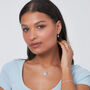 Genuine Ruby Cz Bracelet In Sterling Silver, thumbnail 3 of 6
