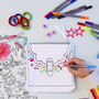 Colour In And Personalise Accessory Bag Kit + 10 Pens, thumbnail 4 of 8