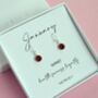 Sterling Silver January Birthstone Earrings, thumbnail 1 of 3