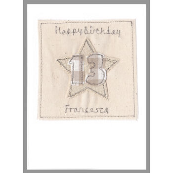 Personalised 13th Birthday Card For Girl, 4 of 9