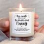 Nanny Gift, World's Best Nanny Candle, thumbnail 1 of 5