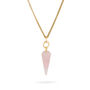 Rose Quartz Pendulum Crystal Pendant, thumbnail 1 of 3