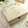 Personalised Botanical Wooden Keepsake Box, thumbnail 3 of 5