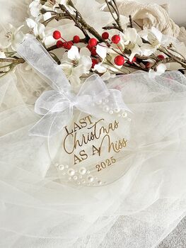 Last Christmas As A Miss Pearl Ornament, 3 of 5