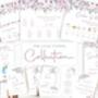 Wedding Seating Plan Cards Pink Lilac Floral, thumbnail 7 of 7