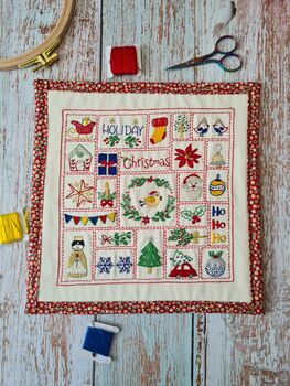 Christmas Advent Calendar Hand Embroidery Kit, 4 of 12