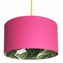 Tropical Jungle Silhouette Lampshade In Watermelon Pink, thumbnail 1 of 5