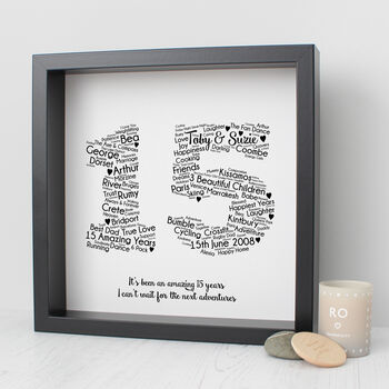 Personalised 15th Wedding Anniversary Gift For Husband, 8 of 8