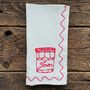 Set Of Six Embroidered Food Preserves Napkins, thumbnail 3 of 11