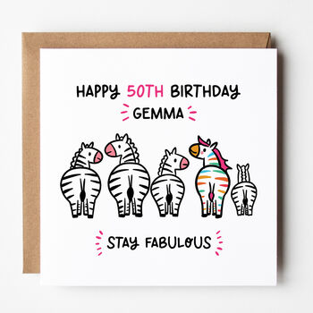 Stay Fabulous 30th/40th/50th Birthday Card, 2 of 8