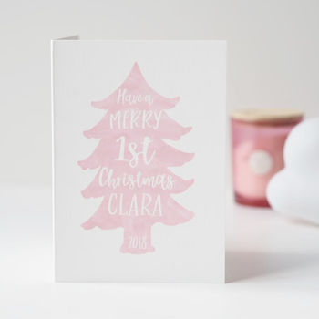 Baby's Personalised First Christmas Card, 7 of 7