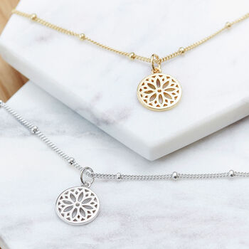 Purity Mandala Anklet Silver Or Gold Vermeil, 2 of 5