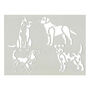 Working Dogs Stencil For Kids, thumbnail 2 of 3