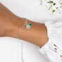 Sterling Silver Infinity Birthstone Sliding Bracelet, thumbnail 1 of 10