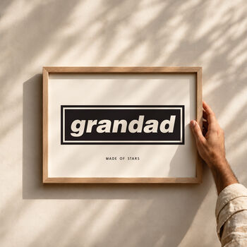 Personalised Dad Rock ‘N’ Roll Star Print | Oasis Inspired Father’s Day Gift, 2 of 3