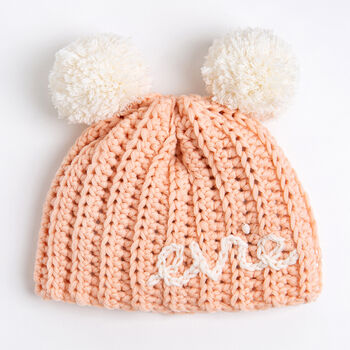 Personalised Baby Hat And Mittens Easy Crochet Kit, 3 of 11