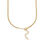 Gold Plated Twisted Rope Chain Necklace, thumbnail 4 of 7