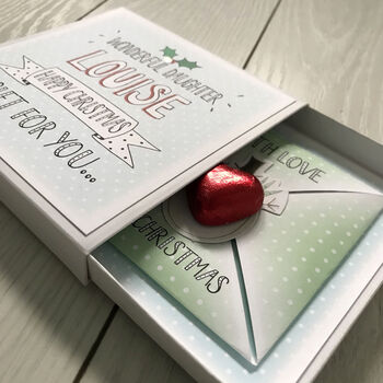 Letterbox Personalised Mistletoe Christmas Voucher, 6 of 7