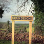 Engraved Oak House Sign With Painted Background, thumbnail 5 of 8