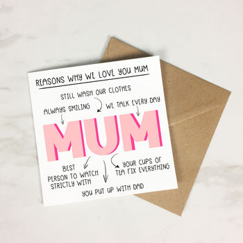 Personalised 'Things That Make You Mum' Card, 4 of 4