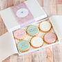 You Are Loved Letterbox Gift Six Iced Biscuits, thumbnail 1 of 4