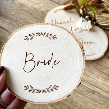 Personalised Coaster And Place Setting With Leaves, 3 of 4