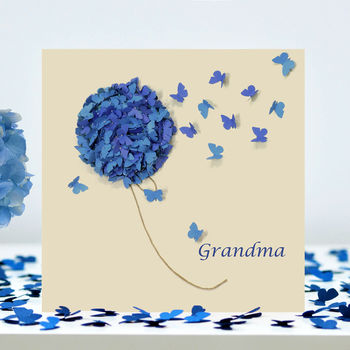 I Love Grandma Butterfly Heart Birthday Card, 9 of 11