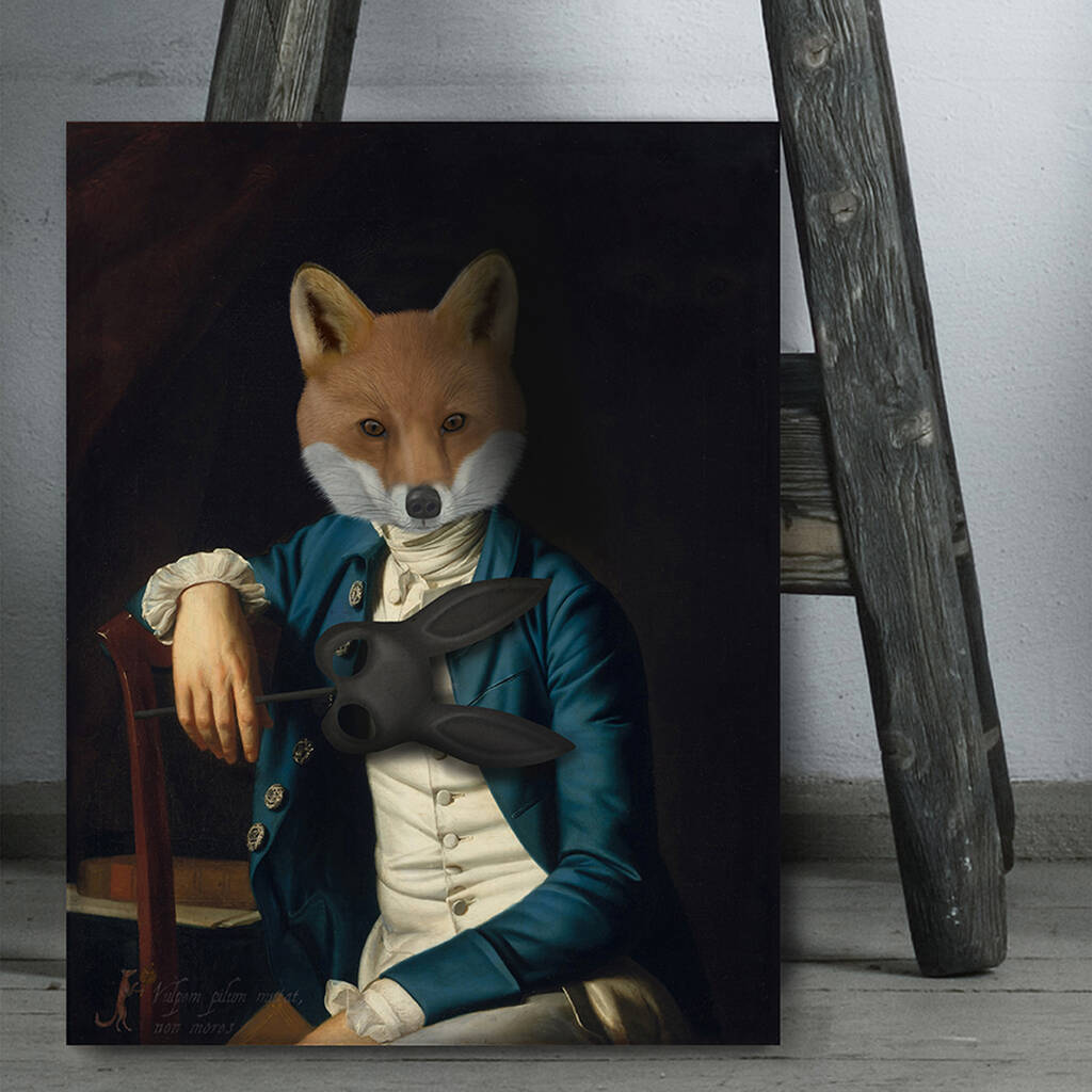 The Masked Fox Limited Edition Fine Art Print By FabFunky Home Decor ...