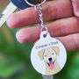 Personalised Dog Dad Dog Breed Keyring Gift, thumbnail 1 of 10
