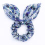 100% Silk Bow Scrunchie Blue Skies, thumbnail 1 of 3