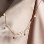 Sterling Silver Or Gold Filled Pearl Drops Necklace, thumbnail 5 of 10