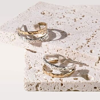 Aura Magic Sterling Silver Hoop Earrings, 2 of 10