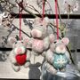 Christmas Gift Bunny Decorations, thumbnail 3 of 6