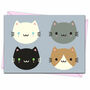 Cute Cats Kawaii Card, thumbnail 5 of 6