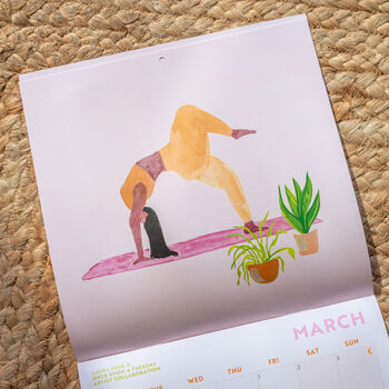2024 Laura Page Calendar | Yoga Flow | Artist Collab, 6 of 12