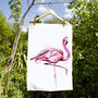 Inky Flamingo Tea Towel, thumbnail 1 of 6