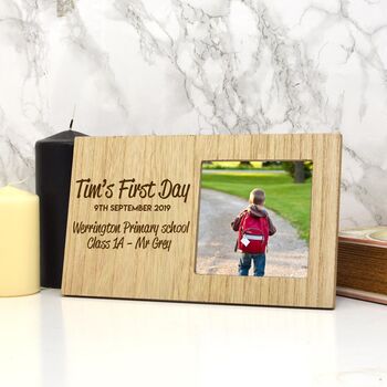 Personalised First Day At School Photo Frame, 2 of 3