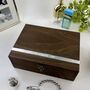 Personalised Wooden Jewellery Box With Aluminium, thumbnail 7 of 12