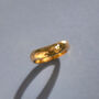 Molten Textured Gold Waterproof Ring, thumbnail 5 of 5