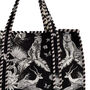 Black And White Tiger Print Cotton Tote Bag, thumbnail 4 of 4