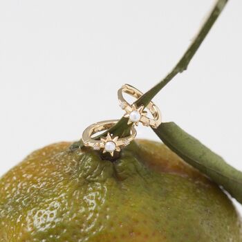 Guiding Star Hoops Silver Or 18ct Gold Plated, 3 of 7