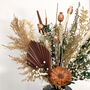 Protea Ruscus Flower Bouquet With Poppy Seedheads, thumbnail 4 of 4