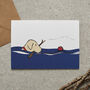 Swimming Labrador Card, thumbnail 4 of 4